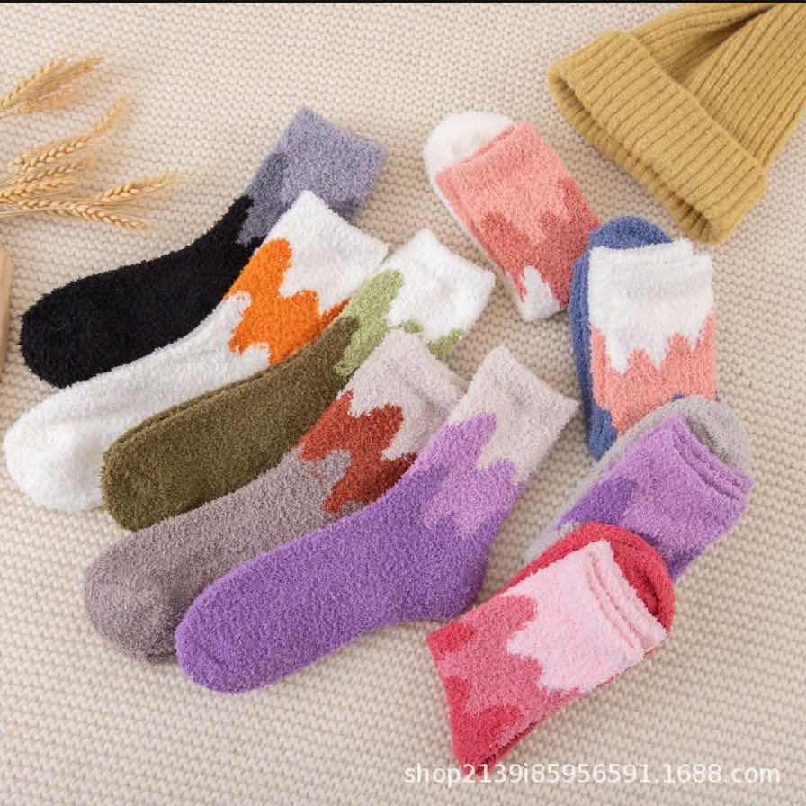 stokins warm WOMAN TEEN WINTER SOCKS WOOL VELVET KAOS KAKI WANITA REMAJA HANGAT MUSIM DINGIN BAHAN WOL