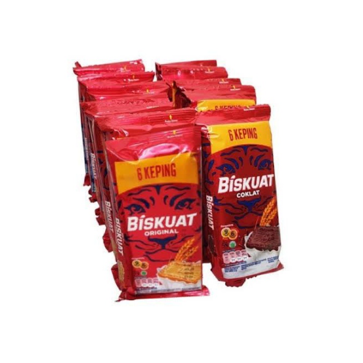 Biskuit susu biskuat  ( isi 10pcs ) cemilan enak dan snack murah