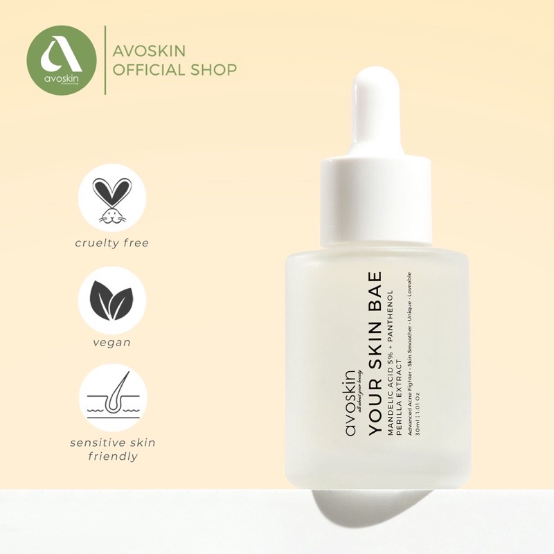 AVOSKIN Your Skin Bae Serum Mandelic Acid 5% + Panthenol + Perilla Extract (30ml)