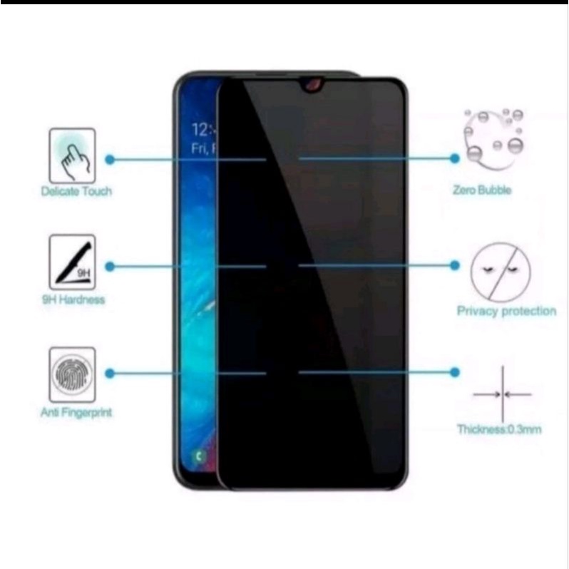 Poco M5 Poco M5s tempered glass privacy anti gores anti spy