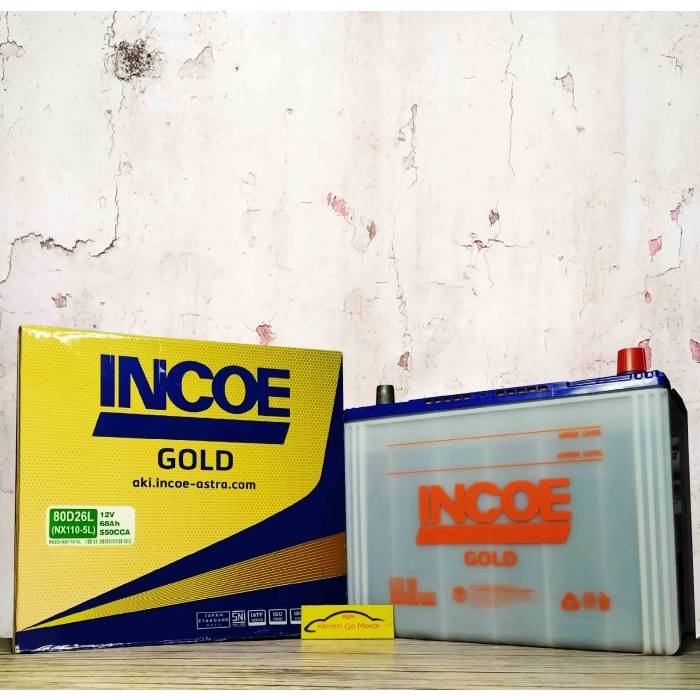 AKI INCOE GOLD 80D26L HYBRID ACCU MOBIL PAJERO SPORT TRITON