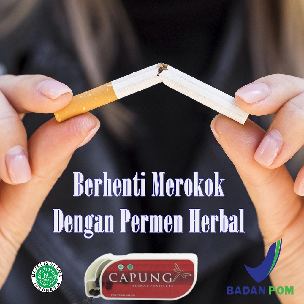 Permen Herbal Terapi Berhenti merokok Permen Herbal Original BPOM cara atasi Merokok