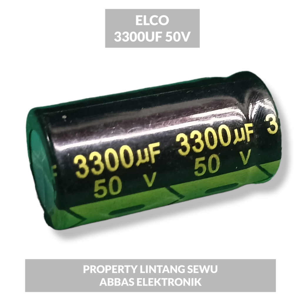 ELCO ELKO 3300 UF 50V 3300 MIKRO 50 VOLT