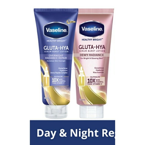 Vaseline Day & Night Healthy Bright​ Gluta-Hya Serum Burst UV Lotion 200ML