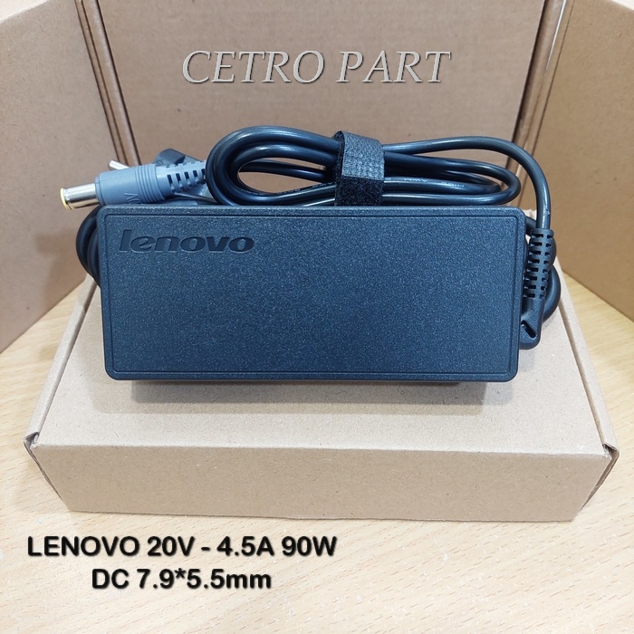 Adaptor Charger Laptop Lenovo 20v - 4.5a JARUM 90W DC 7.9*5.5mm - BERGARANSI