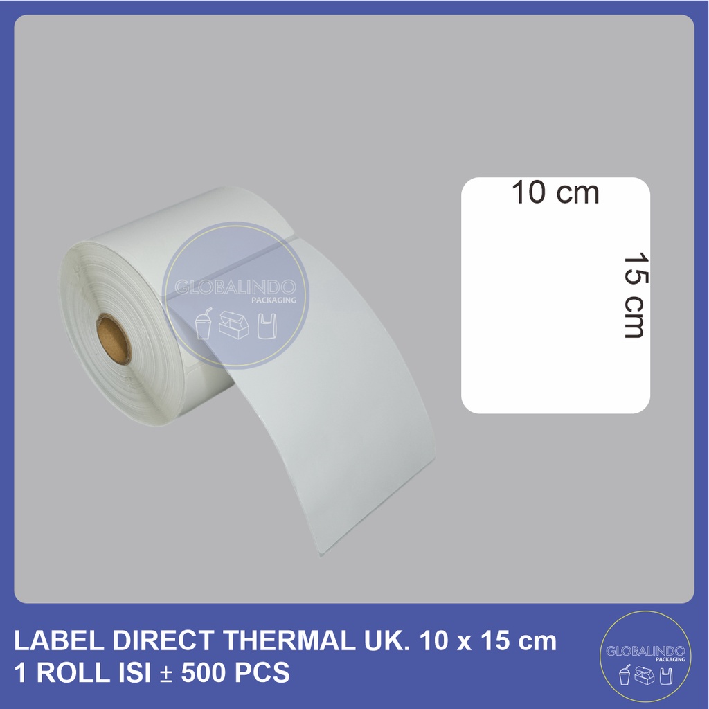 

Sticker Label Direct Thermal Uk. 10 x 15 cm