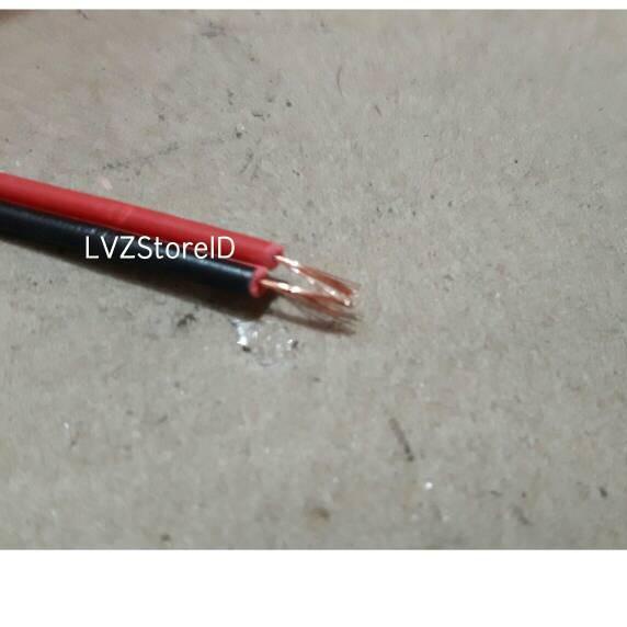 KABEL SERABUT AWG 24 MERAH HITAM 1 ROLL