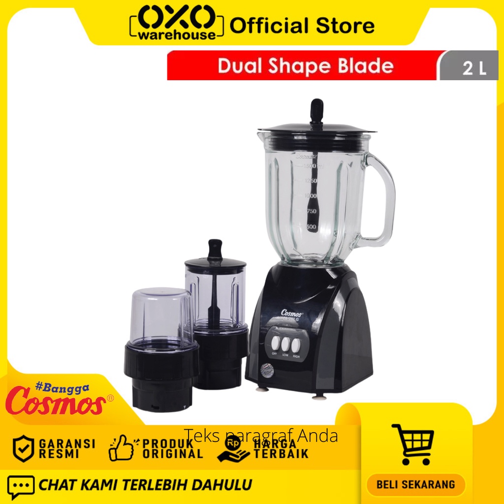 Cosmos Blender 2 L CB-282G Garansi Resmi