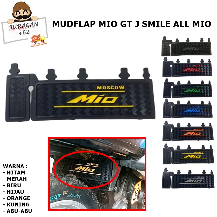 MUDFLAP MIO Z J GT SOUL M3 125 MUDLAP PENAHAN LUMPUR KARET PELINDUNG DINAMO SPAKBOR KOLONG