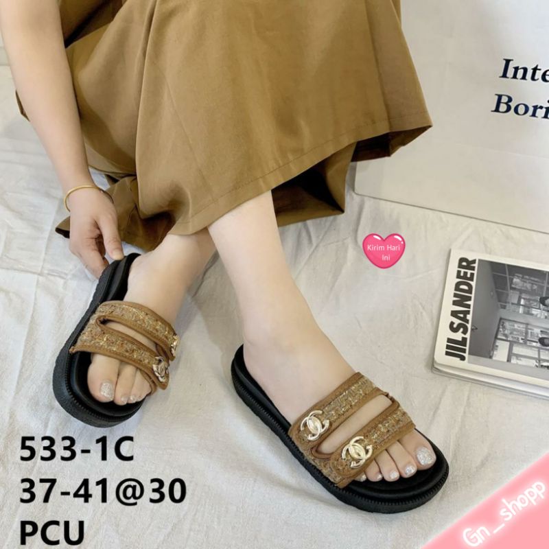 Sandal Wedges Wanita CNL Terlaris Lancome 533-1