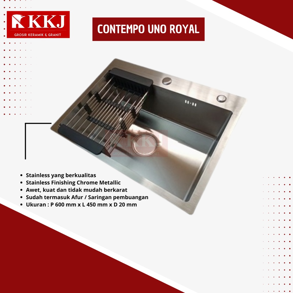 Bak Cuci Piring Royal Sink Contempo Uno