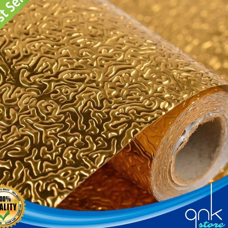 New Stock Wallpaper Dapur Almunium Foil 40cm x 5m Wallpaper Almunium Foil Sticker Almunium Foil