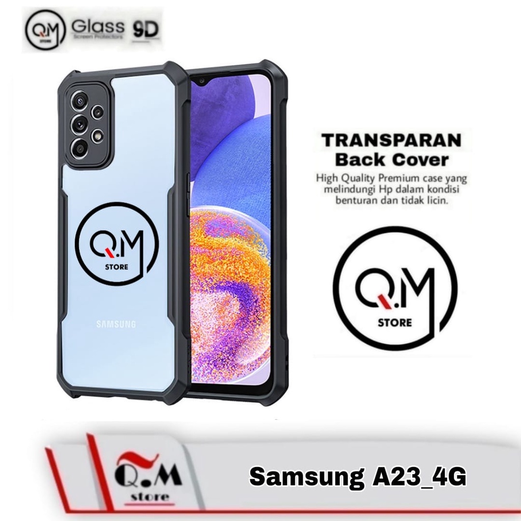 Case Samsung A23 4G Shockproof Transparent Armor Casing Pelindung Back Cover