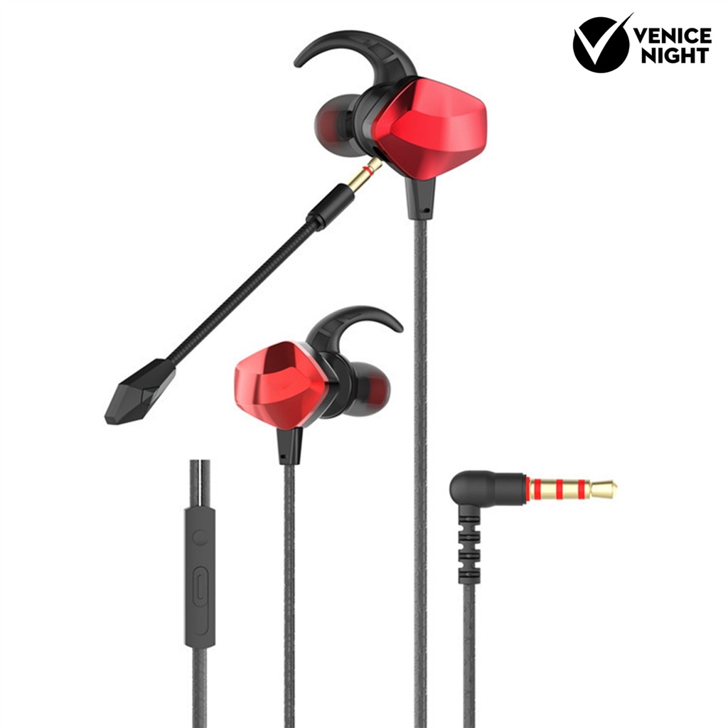 (VNEP) (Berkabel) GM 007 Universal Earphone dengan Mikrofon In-ear Earbuds untuk Gaming