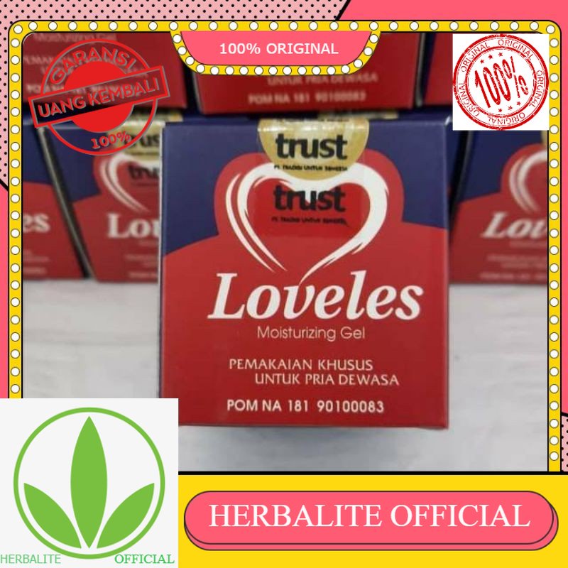 100% ORIGINAL Loveless Moisturizing Gel - Loveless Herbal Alami Original 100% Asli