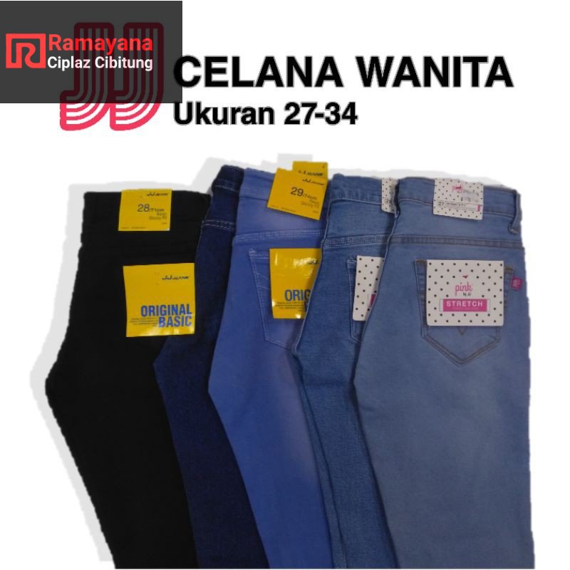 JJ Pink & JJ Jeans Wanita Celana Basic Skinny Jeans wanita / Murah / Ramayana Cibitung