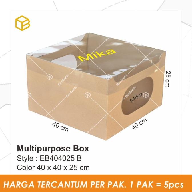 

EB404025 | Cake Box Besar/ Multipurpose Box/ Decorated Cake/Packaging