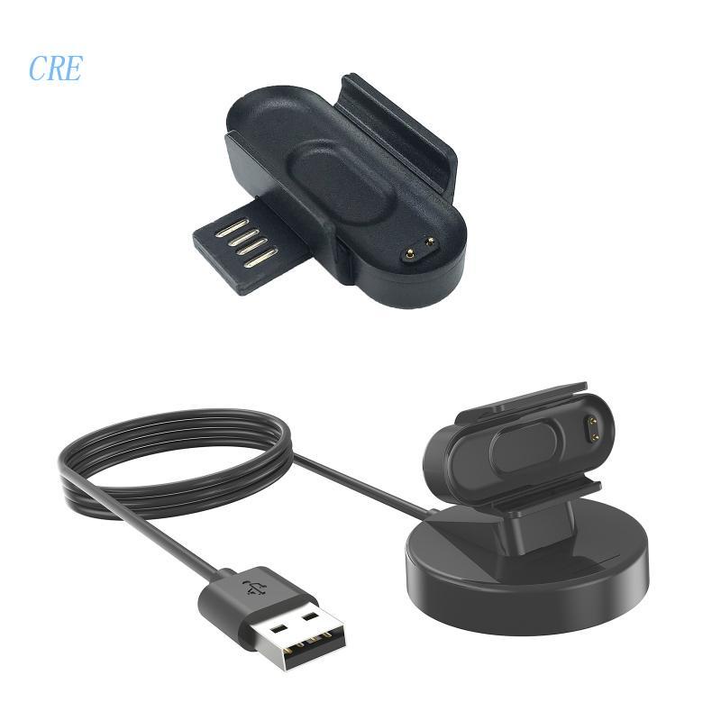 Cre Kabel Charger Power Adapter USB Fast Charging Portable Untuk Smartwatch Mi Band 7 6 5 4