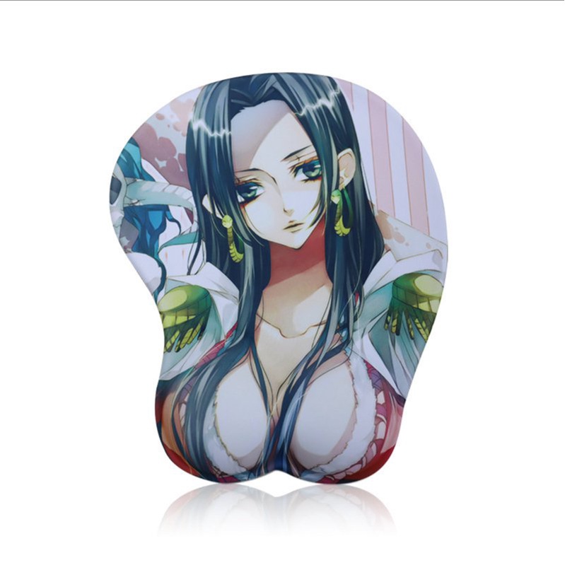 Anime Mousepad Kartun Pergelangan Tangan Sisanya Lembut Besar Payudara 3D Gaming Mouse Pad