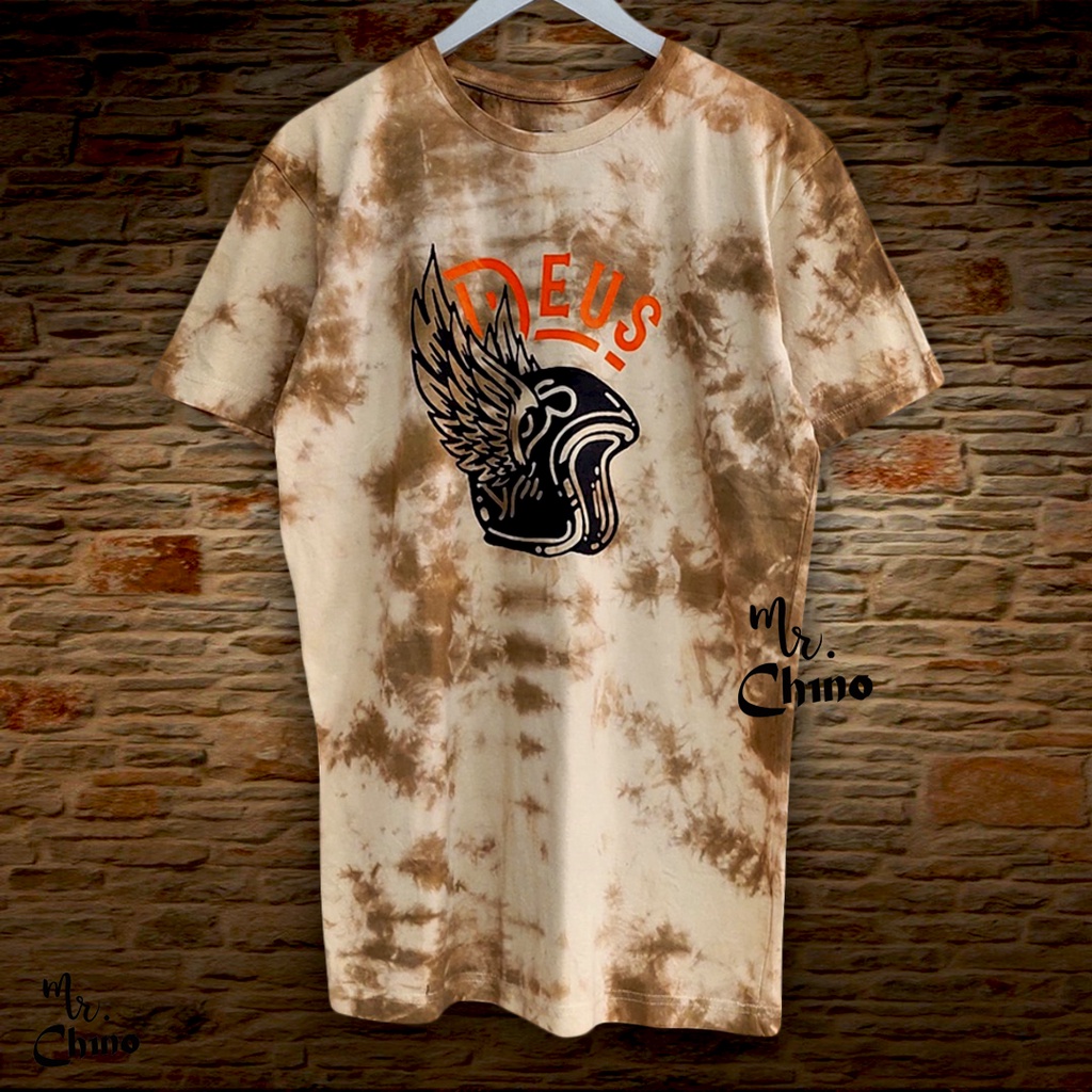 Kaos Pria Distro Motif Brownish 1 Tie Dye | Baju Kaos Laki Laki Dewasa Vintage | Kaos Keren Cowo Rem