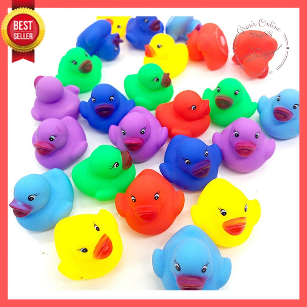 GOS - E308 - MAINAN Bebek Karet Mainan Mandi Anak/COLORFUL RUBBER DUCK