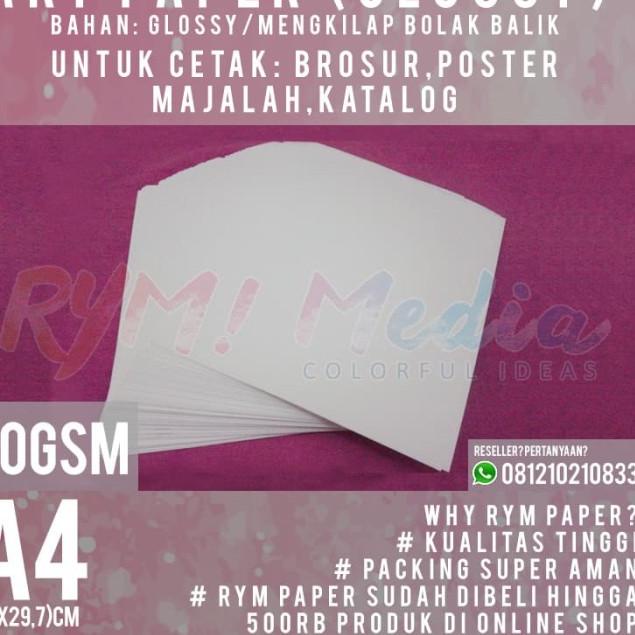 

Kertas Art Paper 120gsm A4 (1 Rim/500 lembar)