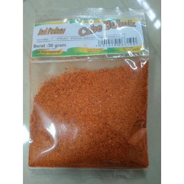 

Bubuk cabe/cabai bubuk/ chili powder 30 gram