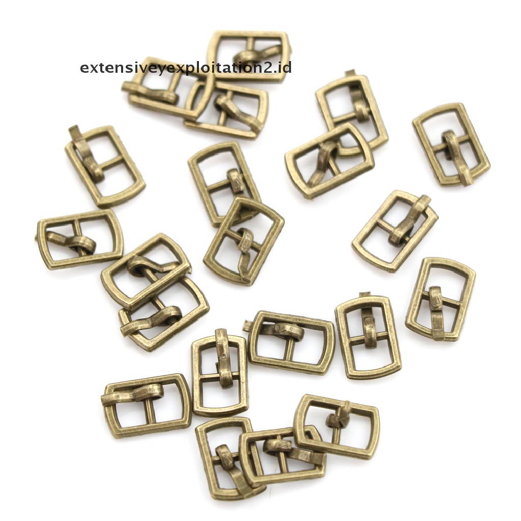 10pcs Gesper Tri-glide mini 4.5mm Untuk Ikat Pinggang Boneka