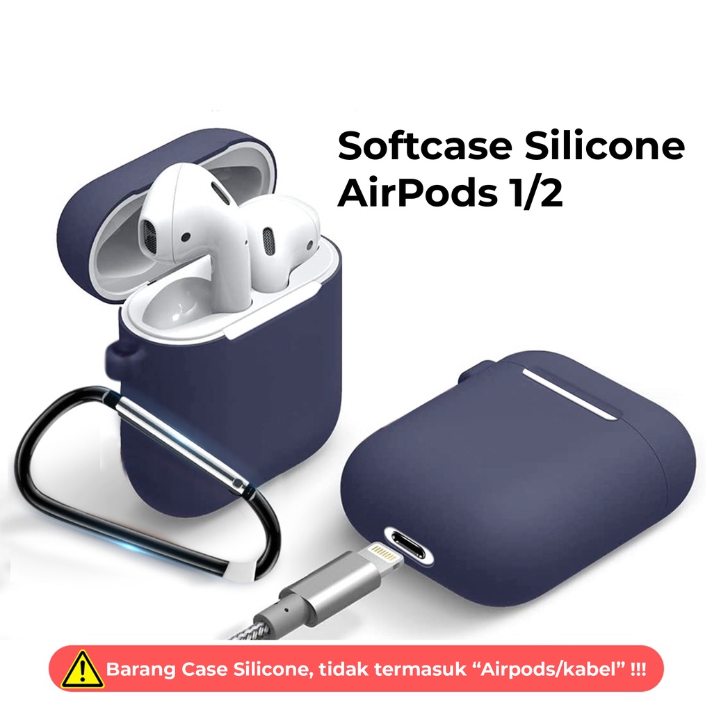 SB Silicone Case Untuk Airpods I12 with Hook Silica Gel Pouch Protection Case