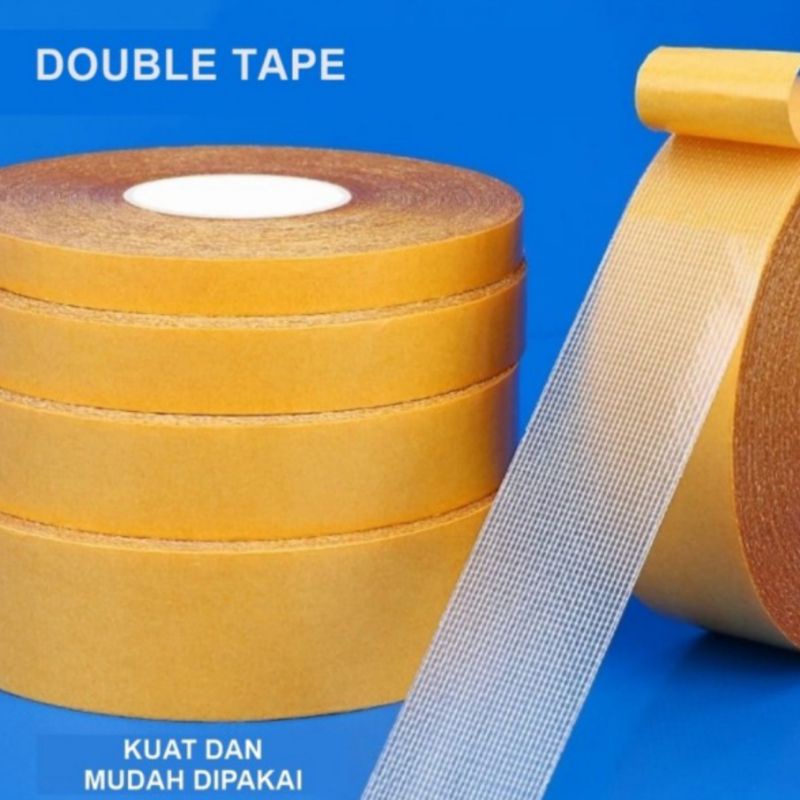 

BARU! DOUBLE TAPE KAIN PEREKAT KUAT DUA SISI