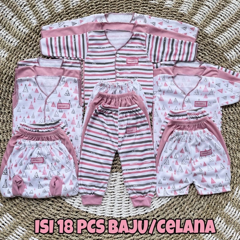 18 PCS Celana Panjang Bayi Celana Bayi Celana Pendek Bayi Baju Bayi Kekinian Baju Bayi Baru Lahir Baju Bayi Newborn Baju Bayi Lucu Baju Bayi Murah Baju Bayi Laki Baju Bayi Perempuan Baju Bayi Setelan Baju Bayi Paket Lahiran Gift Lahiran DNW BABY