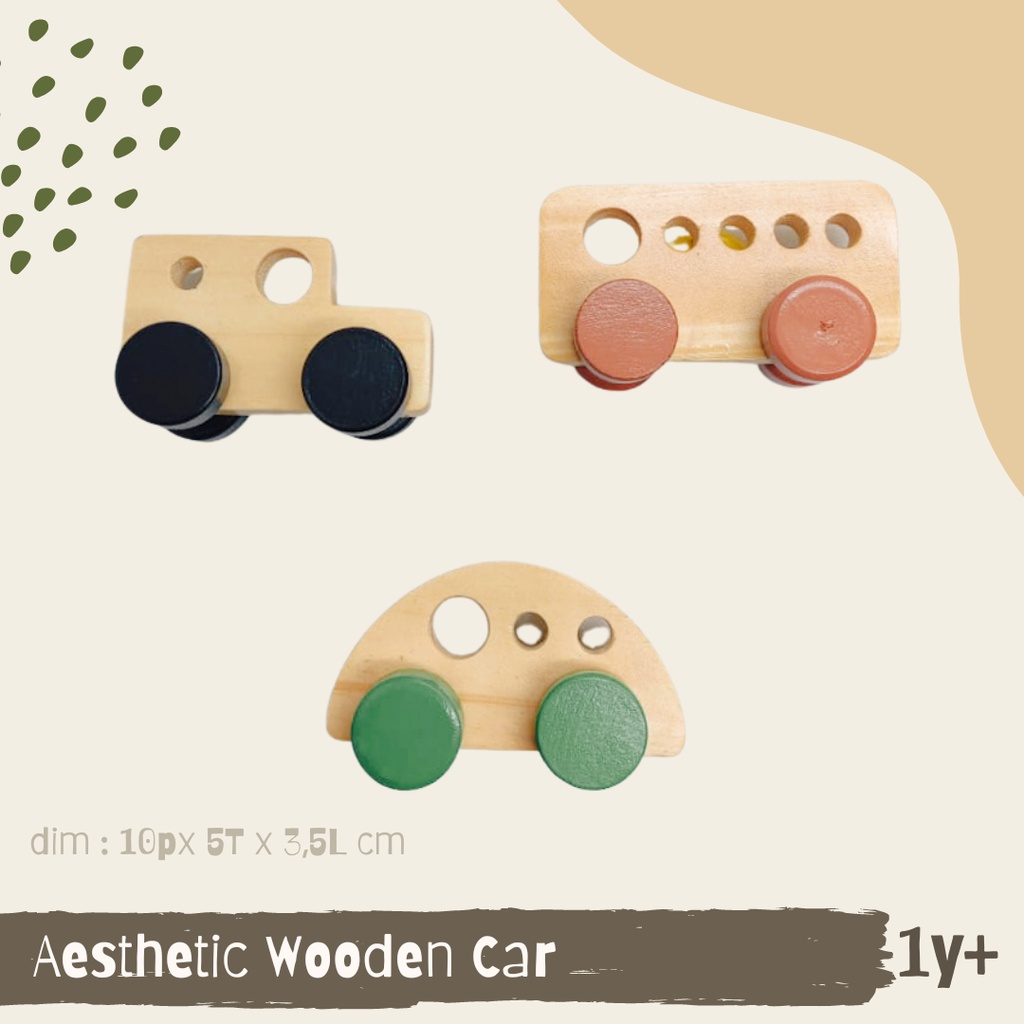 Aesthetic Wooden Car - Mainan mobil mobilan kayu #mainkayoo