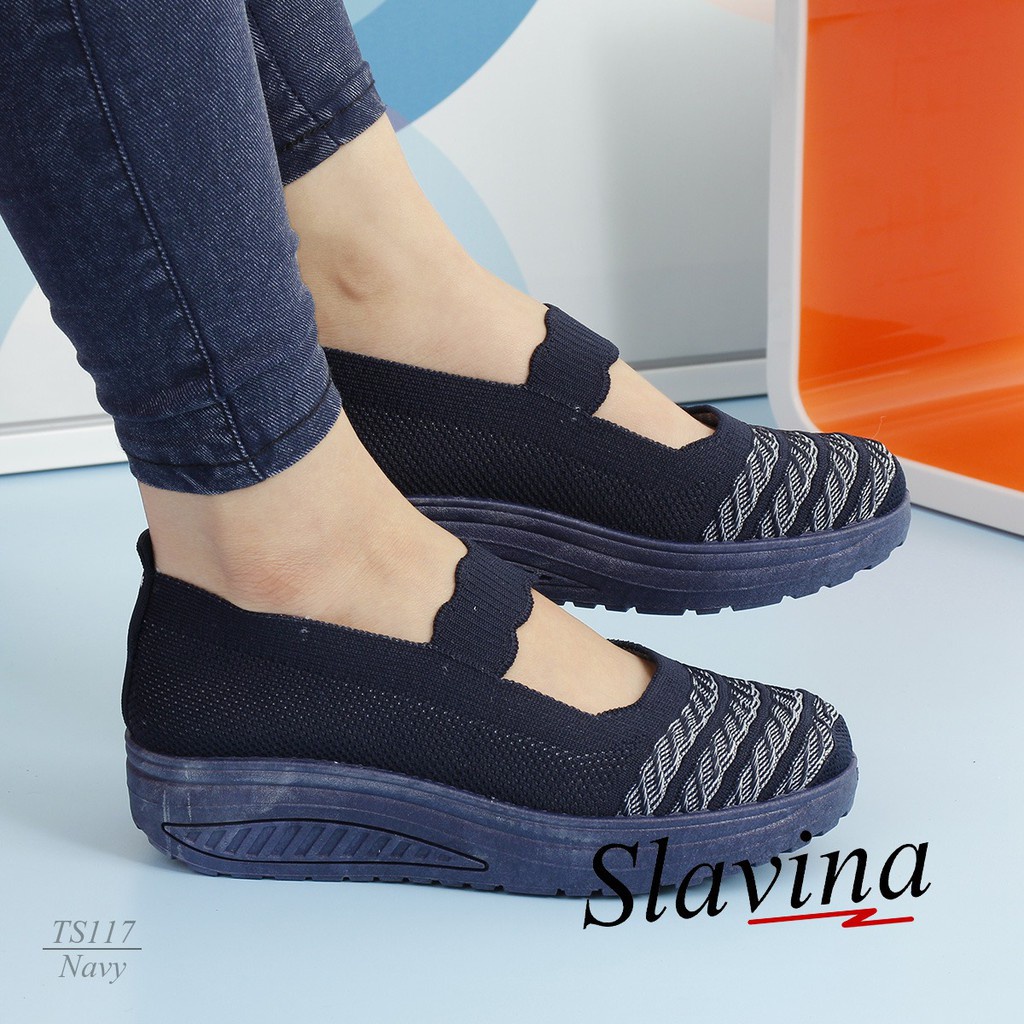 Ivony Seivona - TS117 Sepatu Slavina Wedges