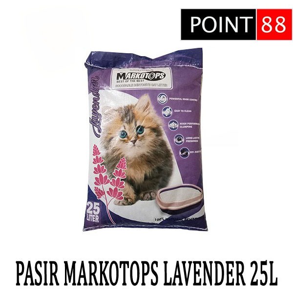 PASIR KUCING MARKOTOPS LAVENDER 25L (GRAB/GOSEND)