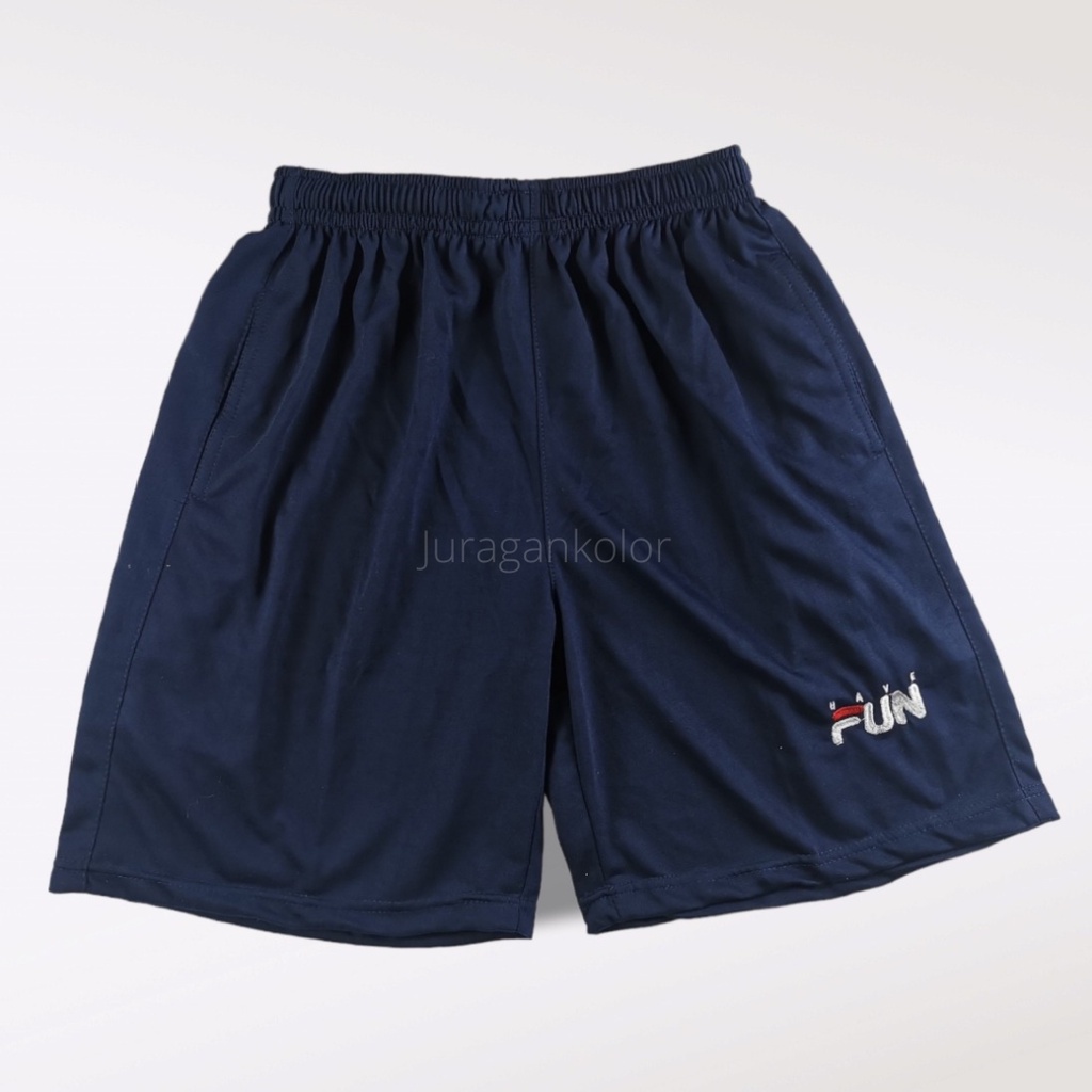 Celana Pendek Pria Santai Kolor Cowok Dewasa Boxer Polos Kaos Baby Terry