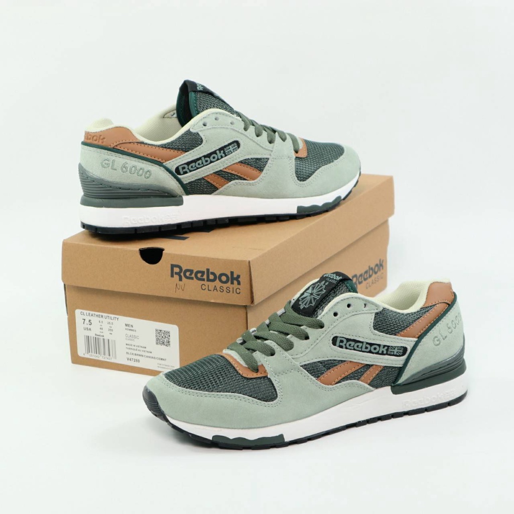 Sepatu Reebok Classic Gl 6000 Olive Green BNIB Made In Vietnam