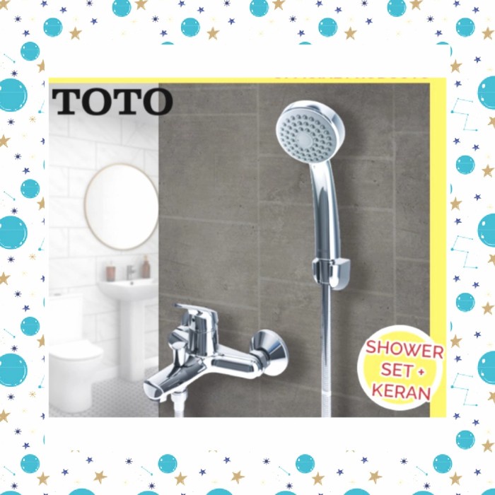 Jual hand shower mandi+kran mixer toto tx471kea/kran bathtub panas