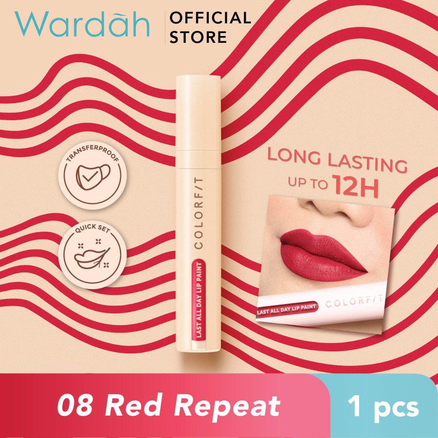 Wardah Colorfit Last All Day Lip Paint 4.2 g - Lip Cream