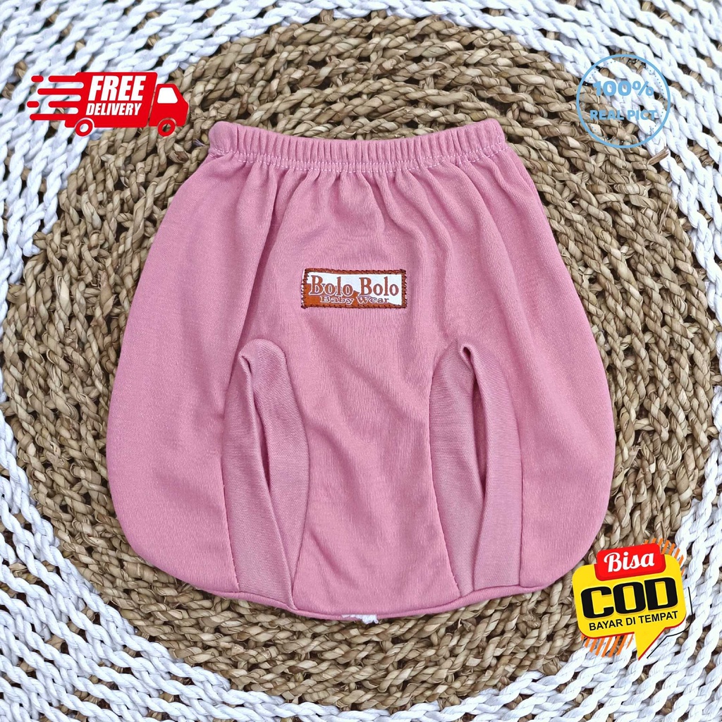 SALE 7.7 Serian Dusty - 3 pcs Celana Pop Bayi Baru Lahir 0 - 3 Bulan Pink Dusty Series merk SNI Bolo - Bolo