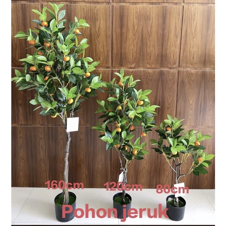 Pohon Jeruk Pohon Lemon Artificial/Pohon Jeruk Pohon Lemon Plastik Vas/1pcs