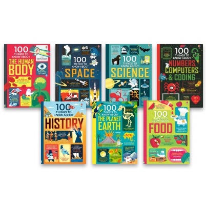 Usborne Book 100 things to know about Human Body Space Planet and more