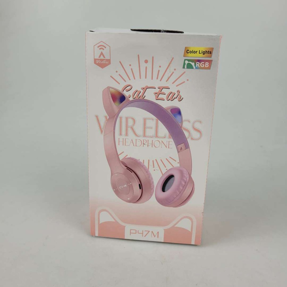 Fuloophi Bluetooth Headset Headphone Telinga Kucing Cute Cat Ear - P47M - Pink