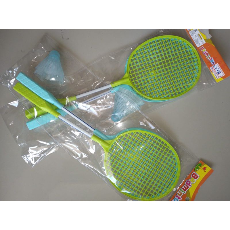 Mainan Raket Badminton Plastik Beserta Kok Plastik
