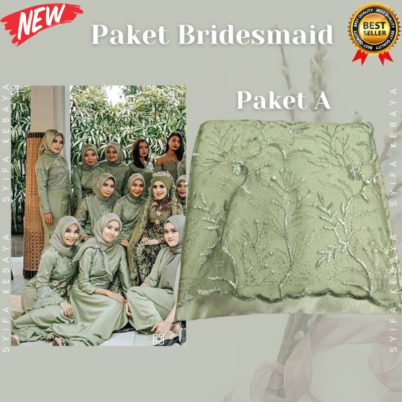 Jual Spesial Paket Kain Bridesmaid Lengkap Seragam Bridesmaid Kain