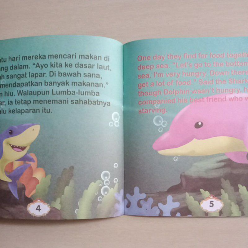 Buku Cerita Dongeng Fabel Teladan 2 Bahasa/Bilingual