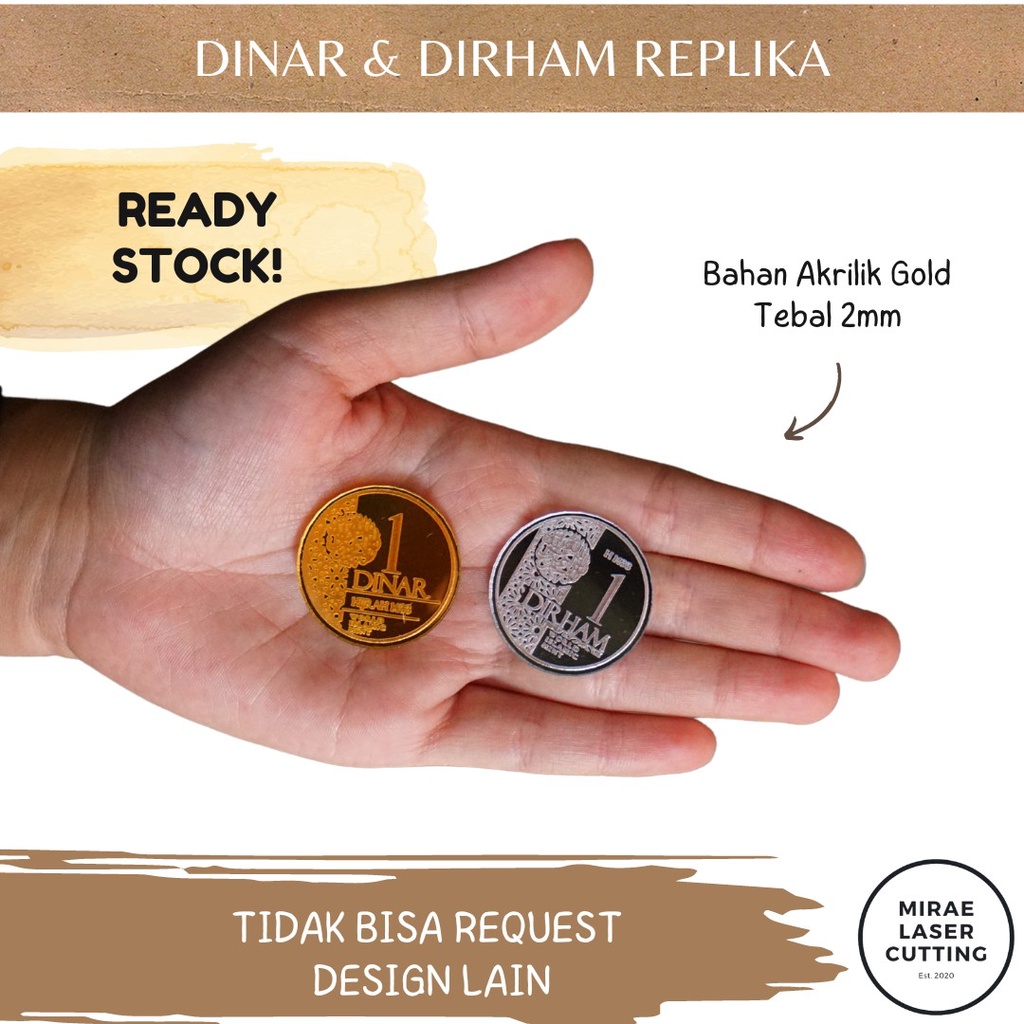 Replika Dinar & Dirham Hiasan Mahar