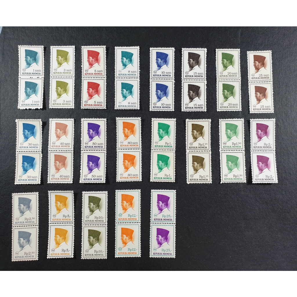 

Perangko Soekarno 1966 isi 2 Set