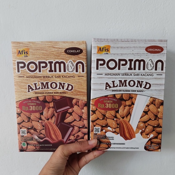 

Afislife Popimon Minuman Sari Bubuk Kacang Almond dengan Kurma dan Madu