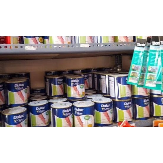 Dulux V-gloss cat besi dan kayu White Doff