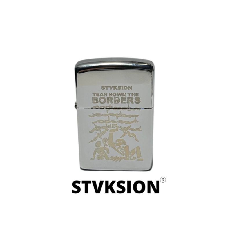 POCKET LIGHTER STVKSION BORDERS /  KOREK API BAND / KOREK POLOS CUSTOM / KOREK API TITANIUM STAINLES